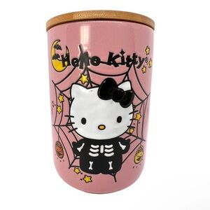 Hello Kitty Pink Halloween Skeleton Canister Brand New 2023